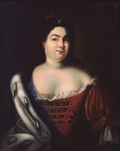 Portræt af kejserinde Catherine I. 1684-1727, begyndelsen af det 18. århundrede.