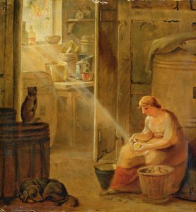 Interiør (Kartoflen) af Johann Heinrich Wilhelm Tischbein