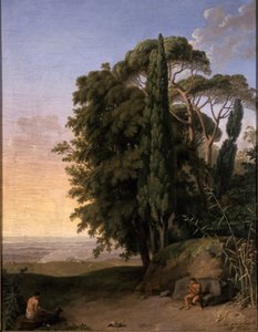 Landskab nær Frascati, 1783 af Johann Heinrich Wilhelm Tischbein