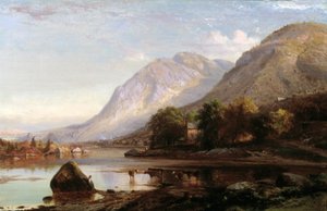Hudson-floden ved Cold Spring af Johann Hermann Carmiencke
