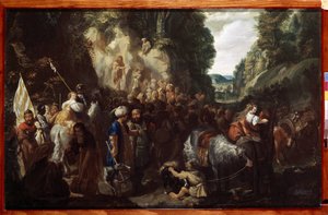 ""La preaching de saint Jean Baptiste"" (Saint John The Baptist Preaching) Maleri af Johann Hulsman (1600-tallet) 1635 Eremitagemuseet, Sankt Petersborg af Johann Hulsman