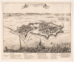 By og Castel Landskron erobret af I.K.M Cristiano Quinto Anno 1676