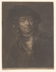 Portræt af Rembrandt van Rijn af Johann Jacob Haid (possibly)