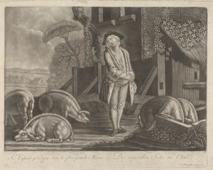 Den fortabte søn i den største elendighed af Johann Jacobus Haid