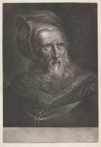 Mand iført hat af Johann Jacobus Haid