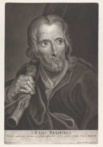 Sankt Judas Thaddeus af Johann Jacobus Haid