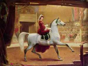 Cirkusrytteren, 1865 af Johann Jakob Eduard Handwerk