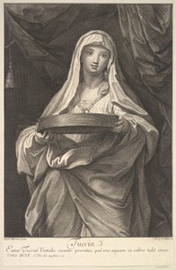 Tuccia, 1720. af Johann Jakob Frey the Elder