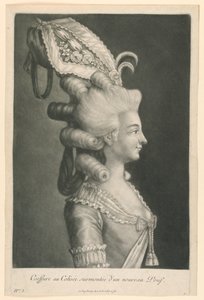 Coeffure ved Colosseum overvundet af en ny puf af Johann Jakob Haid