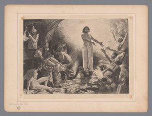 Kristus i underverdenen Kristus i Holle Syv mystiske repræsentationer (serietitel) af Johann Jakob Weber