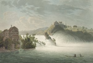 Rhinfaldene, graveret af J. Hurlimann af Johann Jakob Wetzel