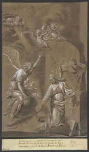 Bebudelsen, slutningen af det 17. århundrede. af Johann Jakob von Sandrart