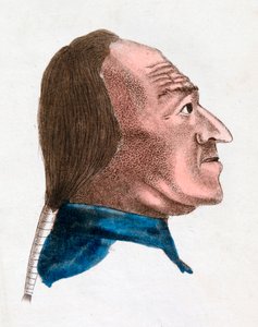 Ansigtsegenskaberne for en hurtig tempereret person, 1808