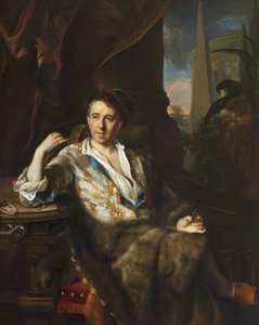 Portræt af maleren Charles Bruni - Jan (Johann) Kupecky (Kupetzky) (1667-1740). Olie på lærred