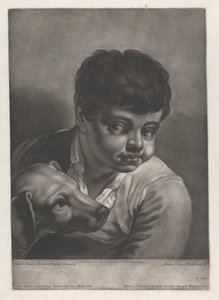 Portræt af mand af Johann Lorenz Haid