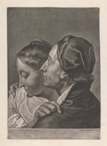 Portræt af mand og kvinde af Johann Lorenz Haid