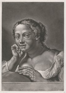 Portræt af en kvinde af Johann Lorenz Haid
