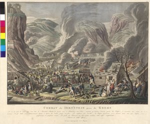 Slaget ved Duernstein 1805 (radering og akvatinte)