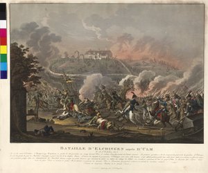 Slaget ved Elchingen den 14. oktober 1805 (radering og akvatinte)