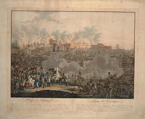 Slaget ved Ratisbon den 23. april 1809, 1809 af Johann Lorenz Rugendas the Younger