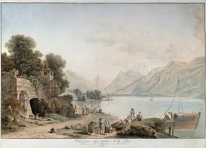 Udsigt over Genevesøen fra La Tour-de-Peilz