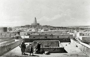 Timbuktu fra terrassen i den rejsendes hus, fra 