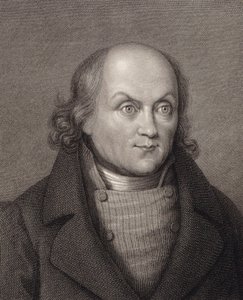 Portræt af Hans Georg Nägeli 1773-1836. af Johann Martin Esslinger