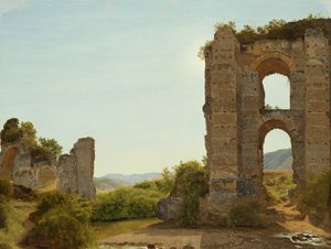Ruin nær Rom, ca. 1796 (olie på papir på lærred)