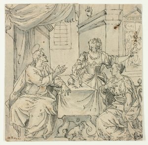 Kristus ved Marias og Marthas bord af Johann Mathias Kager