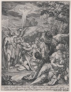 Kristi dåb af Johann Matthias Kager