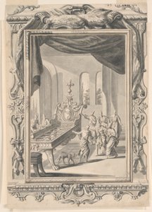 Studie til The Iron Bedstead of King Og, Plade 324, Physica Sacra