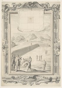 Studie til den første plan for Salomons tempel, plade 420, Physica Sacra