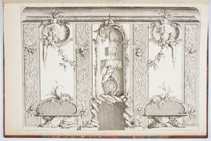 Design til en skærm af Johann Michael Hoppenhaupt II