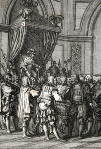 Repræsentation af William I (eller William II, greve af Holland) (1227-1256) i 1255 (greve Willem II af Holland giver privilegier) Gravering af Johann Michael Mettenleiter (1765-1853) 1800 privat samling