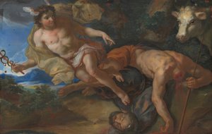 Mercury redder den forklædte Io efter at have halshugget Argus, ca. 169095.