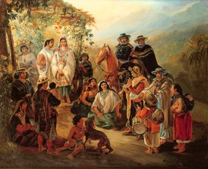 Regionale dragter, 1850 af Johann Moritz Rugendas