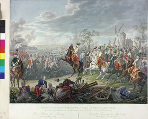 Slaget ved Tournaisian 1794 af Johann Nepomuk Hoechle