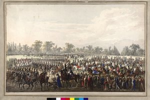 Parade under wienerkonventionen af Johann Nepomuk Hoechle