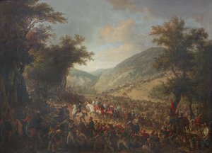 De allierede hære, kejser Franz I (II) af Østrig med kronprins Ferdinand i spidsen, krydsede Vogeserne i juli 1815