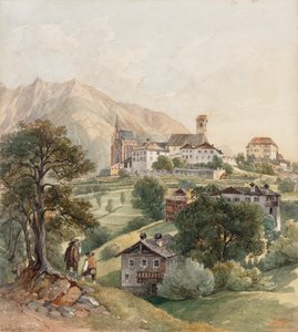 Schenna ved Meran af Johann Nepomuk Passini