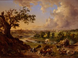 Udsigt over Moskva fra Sparrow Hills, 1837