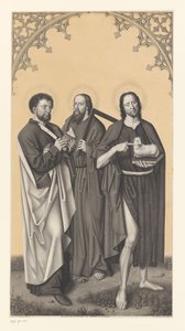 Saint Bartholomew, Thomas og Johannes Døberen Værker fra Boisserée-brødrenes samling (serietitel) Galerie des Frères Boisserée (serietitel) af Johann Nepomuk Strixner