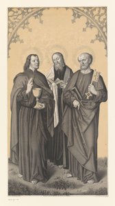 Sankt Johannes, Matthæus og Peter Værker fra Boisserée-brødrenes samling (serietitel) Galerie des Frères Boisserée (serietitel) af Johann Nepomuk Strixner