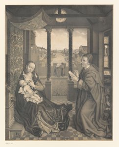 Sankt Lukas tegner Maria med barn Værker fra Boisserée-brødrenes samling (serietitel) Galerie des Frères Boisserée (serietitel)