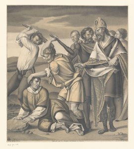 Sankt Ewalds martyrium Værker fra Boisserée-brødrenes samling (titel på objekt) Galerie des Frères Boisserée (titel på objekt) af Johann Nepomuk Strixner