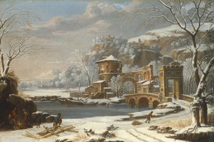 Vinterlandskab, 1674 af Johann Oswald Harms