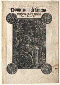 Pelbart af Temesvar studerer i en have, 1620. af Johann Otmar