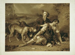 Arindal og Daura af Johann Peter Krafft