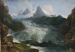 Rhone-gletsjeren af Johann Peter Krafft