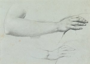 Håndstudie til "Arindal og Daura" af Johann Peter Krafft